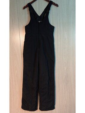 Helly Hansen Ski Snow Bib Overalls Black  10 Womens Insulated Winter Pants